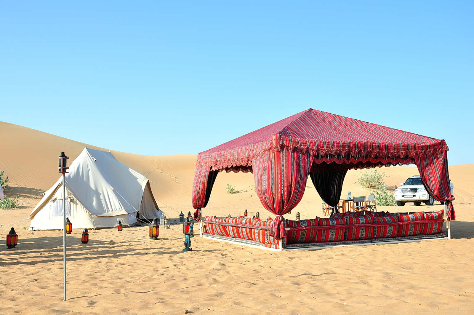 Desert camp in Wahiba Sands